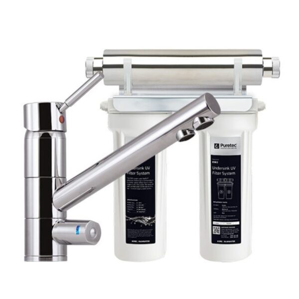 Puretec Tripla T1 Faucet With Filter & UV Technology, 1 Micron