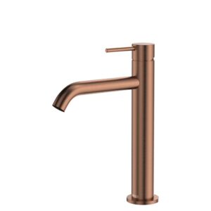 Kaya Medium Basin Mixer, Brushed Copper